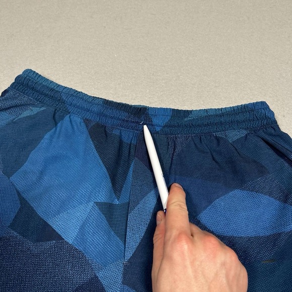 Lululemon Pace Breaker Shorts Mens Medium Blue Camo Unlined Athletic Performance - Picture 6 of 15